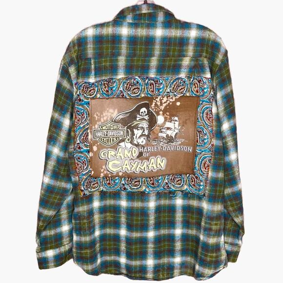 One of a Kind Custom Flannel Shirt/Shacket - Picture 1 of 9